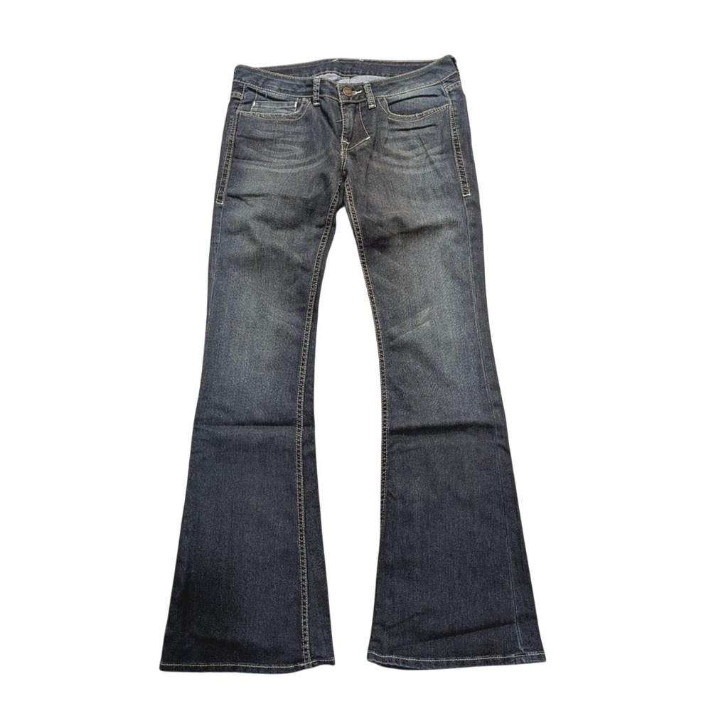 William Rast Jeans Womens 29 Belle Flare With Flap Dark Wash Denim Pants